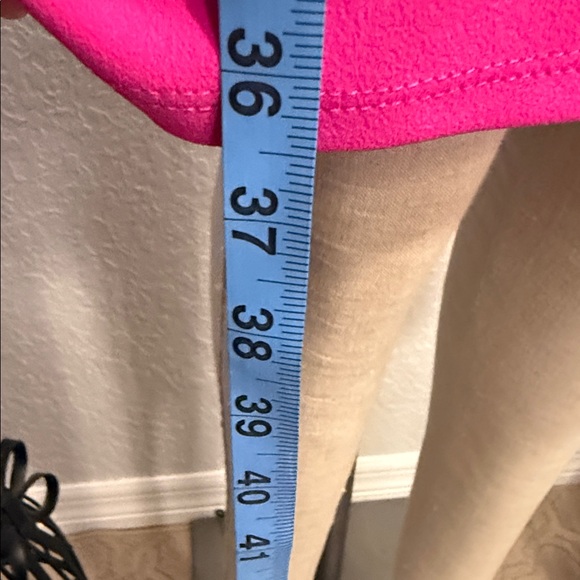 Women's Hot Pink Ruffle Sleeve Midi Dress - Picture 8 of 12